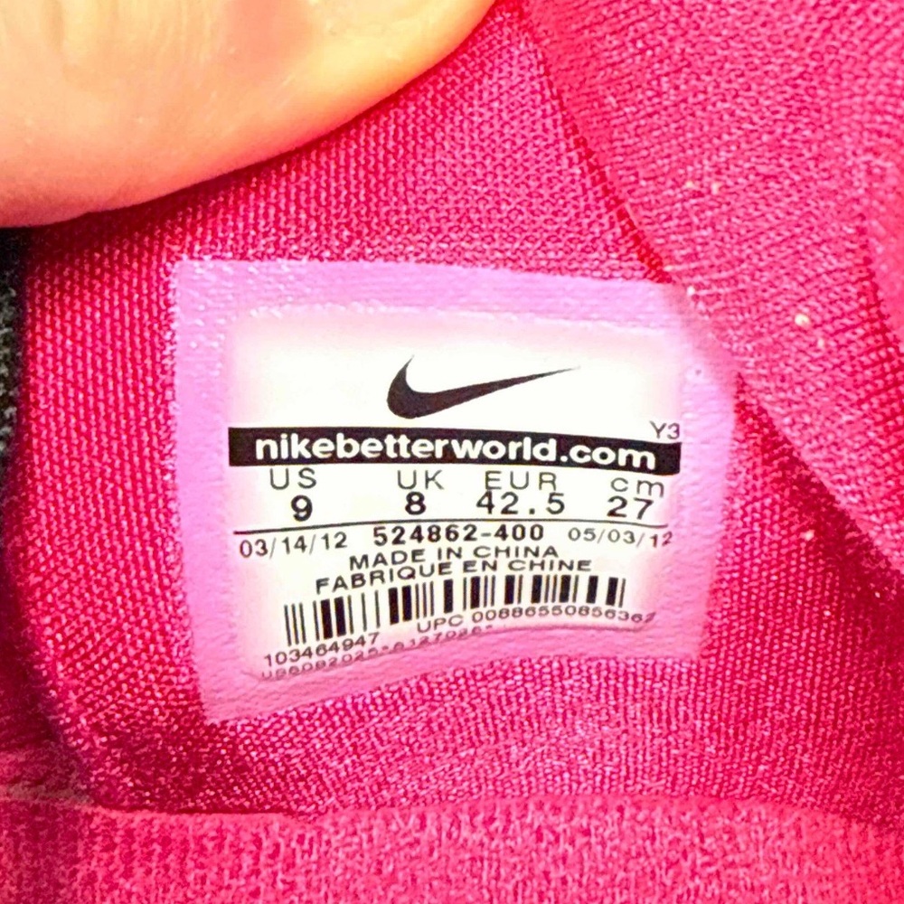 Nike Air Max Hyperposite Fireberry Blue Pink Black - Picture 9 of 11